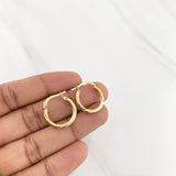 Candongas Mary 1.8g / 3/4 in Oro Amarillo 18K