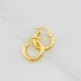 Candongas Mary 1.3g / 1/2 in Oro Amarillo 18K