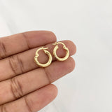 Candongas Mary 1.3g / 1/2 in Oro Amarillo 18K