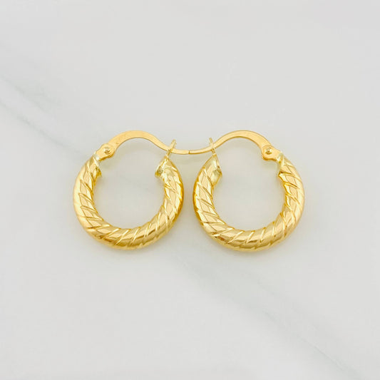 Hoop Earrings Niky 1.9g / 3/4 in Yellow Gold 18K