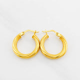 Candongas Mary 1.9g / 3/4 in Oro Amarillo 18K