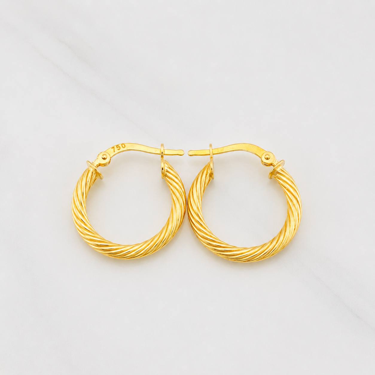 Candongas Mary 1.85g / 3/4 in Oro Amarillo 18K