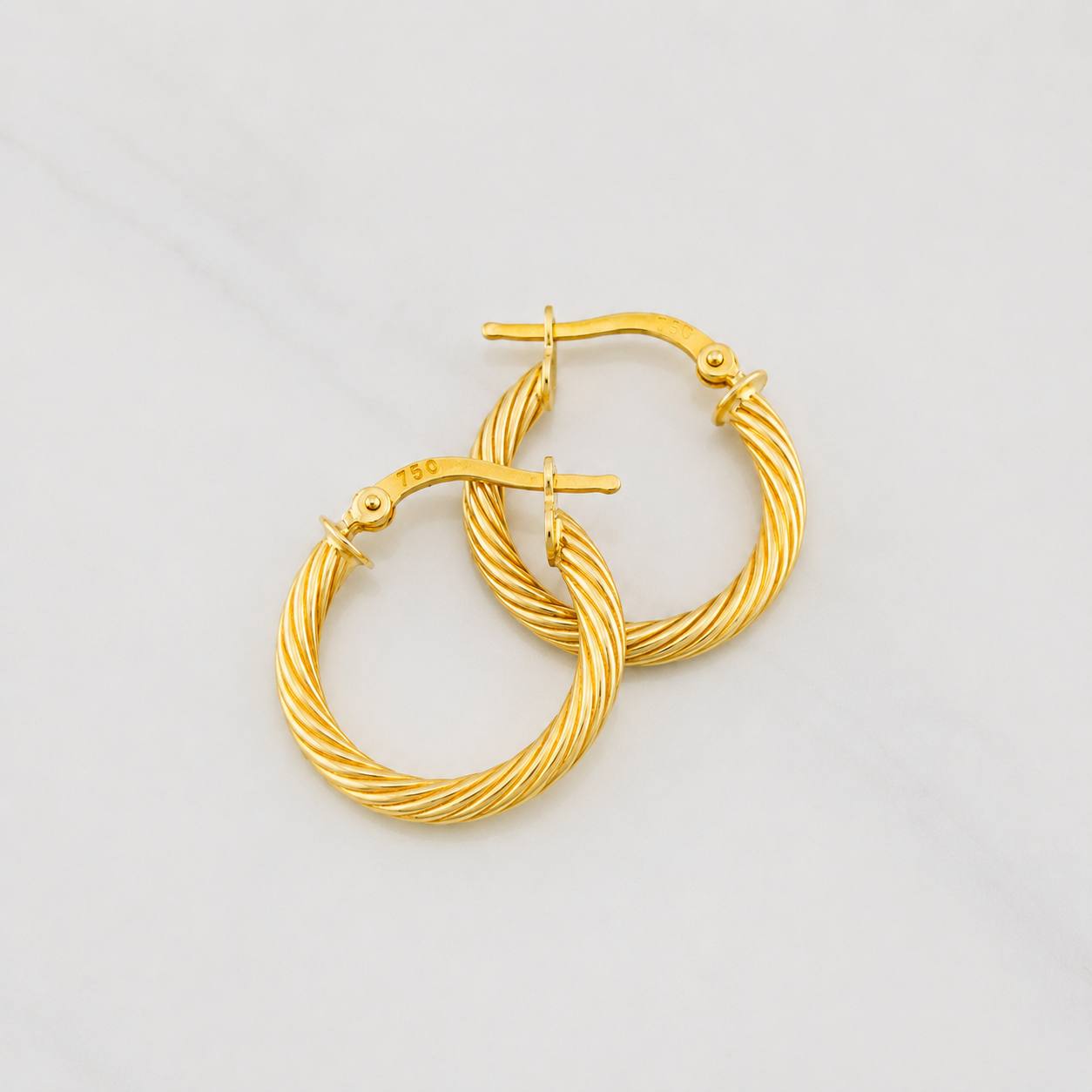 Candongas Mary 1.85g / 3/4 in Oro Amarillo 18K