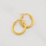 Candongas Mary 1.85g / 3/4 in Oro Amarillo 18K