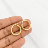 Candongas Mary 1.85g / 3/4 in Oro Amarillo 18K