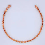 Pulso Lazo 2.8gr / 7 1/2 in / 3mm Oro Rosa +3 18K &