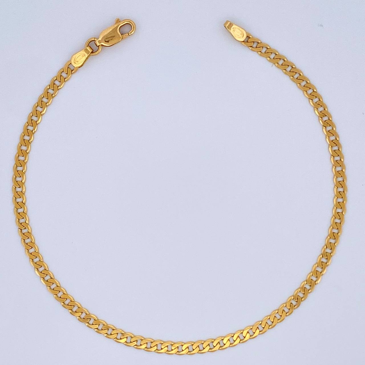 Pulso Cuabano 4gr / 8 1/2 in / 2.7mm Oro Amarillo +1 18K &
