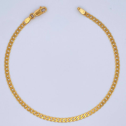 Pulso Cuabano 4gr / 8 1/2 in / 2.7mm Oro Amarillo +1 18K &