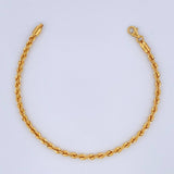 Pulso Lazo 2.9gr / 7 1/2 in / 2.8mm Oro Amarillo +3 18K &