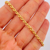 Pulso Lazo 2.9gr / 7 1/2 in / 2.8mm Oro Amarillo +3 18K &