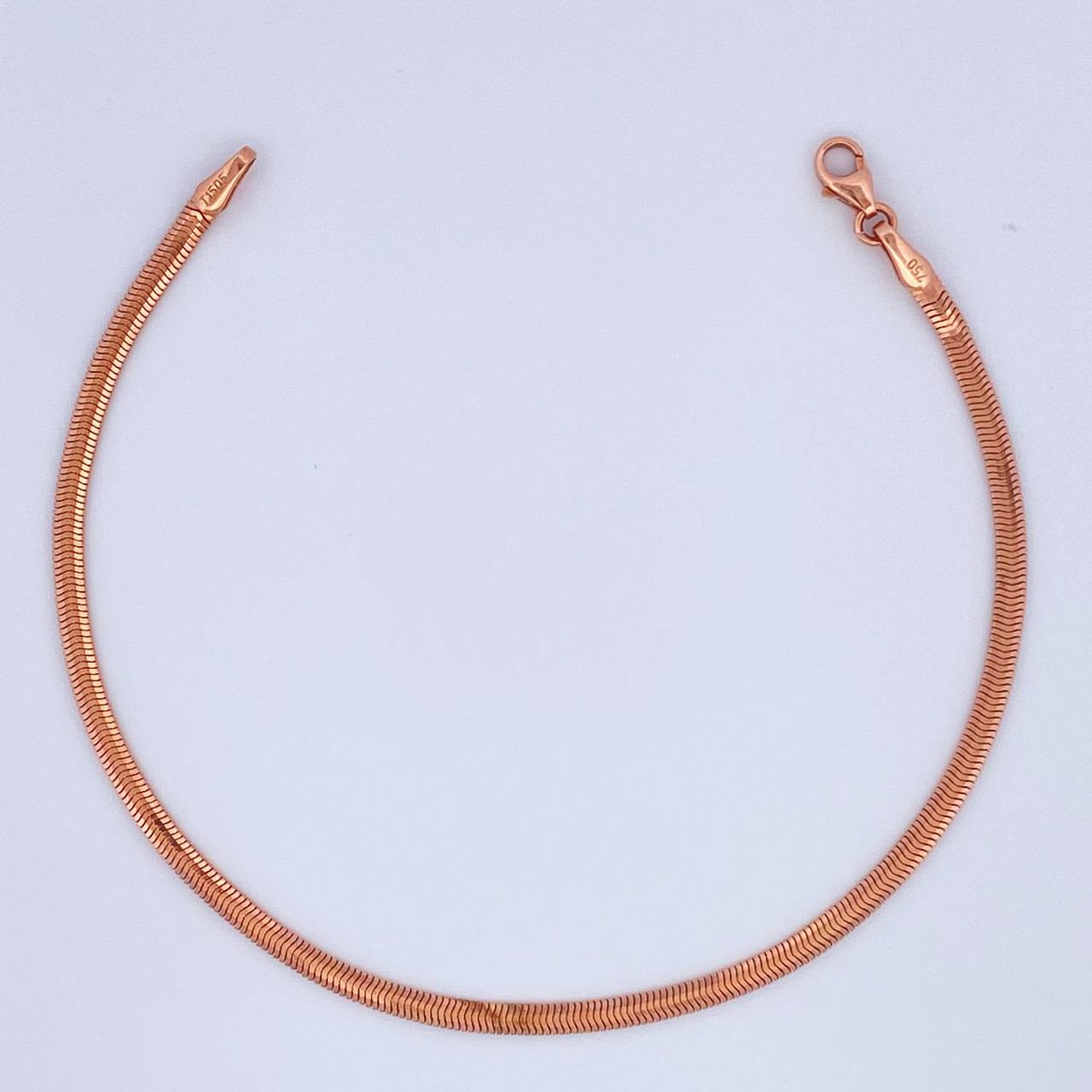 Pulso Serpiente 3.2gr / 7 in / 2mm Oro Amarillo +3 18K &