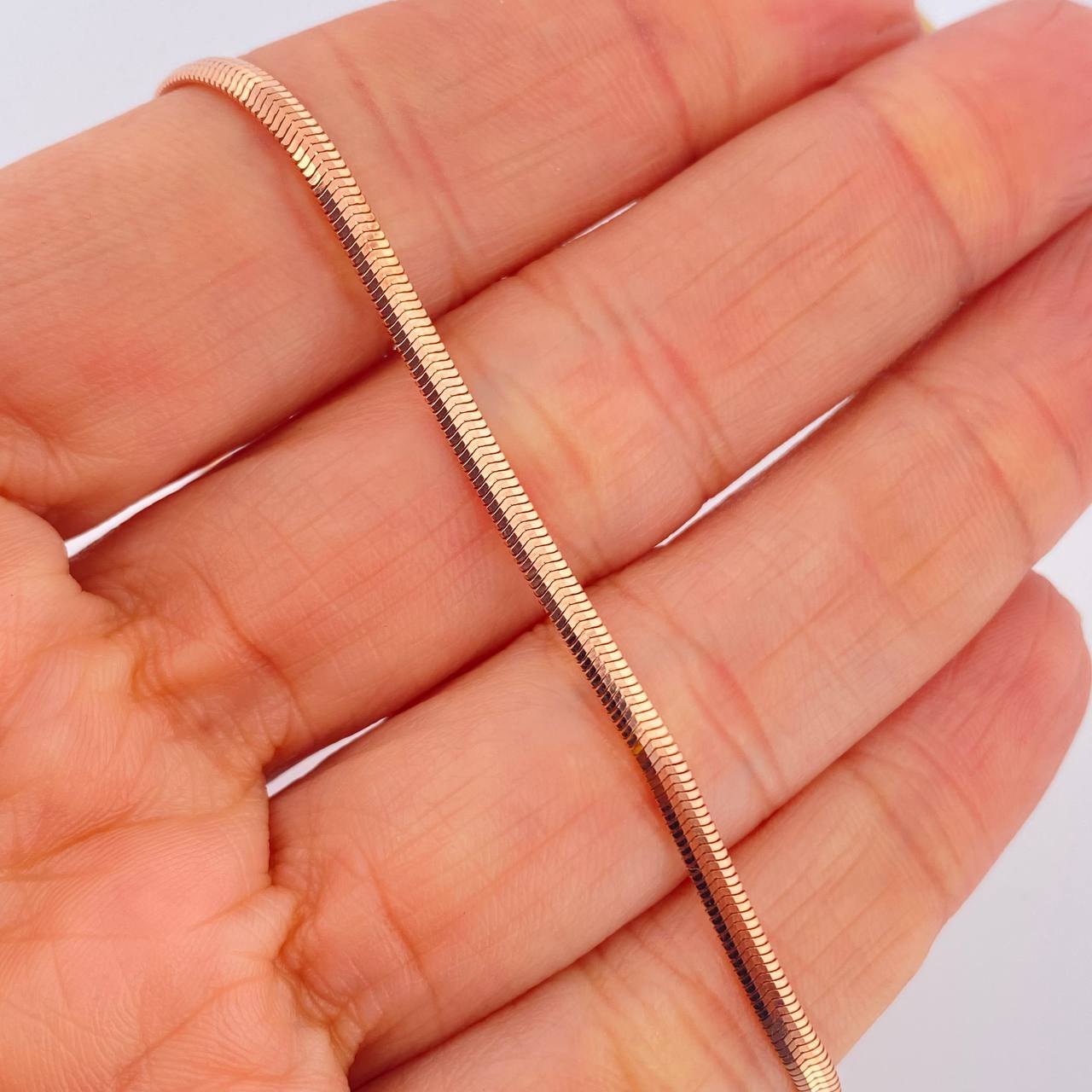 Pulso Serpiente 3.2gr / 7 in / 2mm Oro Amarillo +3 18K &