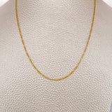 Cadena Figaro 1.1gr / 19 1/2 in / 0.9mm Oro Amarillo +1 18K &
