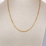 Cadena Veneciana 4.35gr / 17 3/4 in / 1mm Oro Amarillo +3 18K &