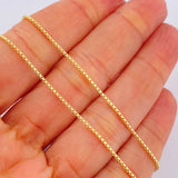 Cadena Veneciana 3.5gr / 17 3/4 in / 1.2mm Oro Amarillo +3 18K &