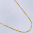 Cadena Veneciana 3.6gr / 17 3/4 in / 1mm Oro Amarillo +3 18K &