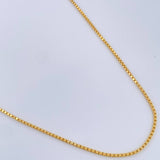 Cadena Veneciana 4.35gr / 17 3/4 in / 1mm Oro Amarillo +3 18K &