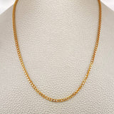 Cadena Veneciana 15.1gr / 23 1/2 in / 1.9mm Dos Oros Amarillo Blanco +3 18K &