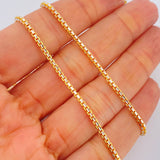 Cadena Veneciana 15.1gr / 23 1/2 in / 1.9mm Dos Oros Amarillo Blanco +3 18K &