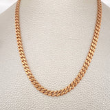 Cadena Cubano Monaco 19.05gr / 24 in / 4.8mm Oro Rosa +4 18K &