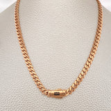 Cadena Cubano Monaco 19.05gr / 24 in / 4.8mm Oro Rosa +4 18K &