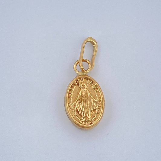 Dije Virgen Milagrosa 0.25gr / 1/2 in / Oro Amarillo 18K &