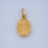 Dije Vigen Milagrosa 0.4gr / 1/2 in / Oro Amarillo 18K &