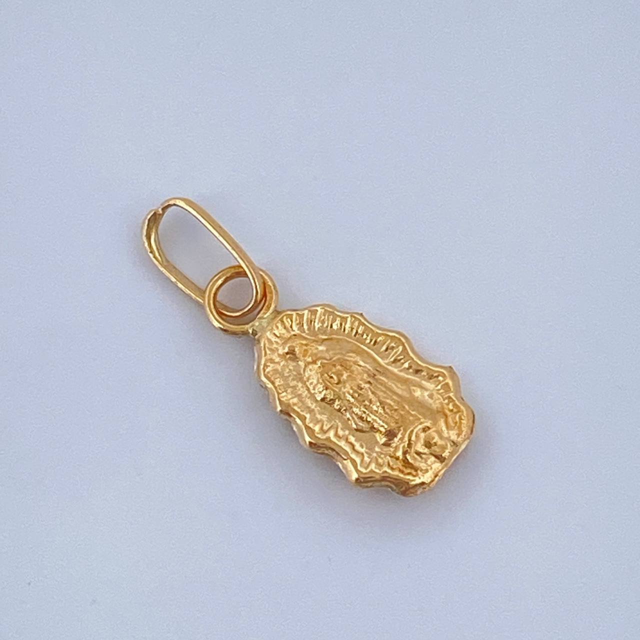 Dije Virgen Guadalupe 0.25gr / 1/2 in / Oro Amarillo 18K &