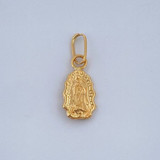 Dije Virgen Guadalupe 0.25gr / 1/2 in / Oro Amarillo 18K &
