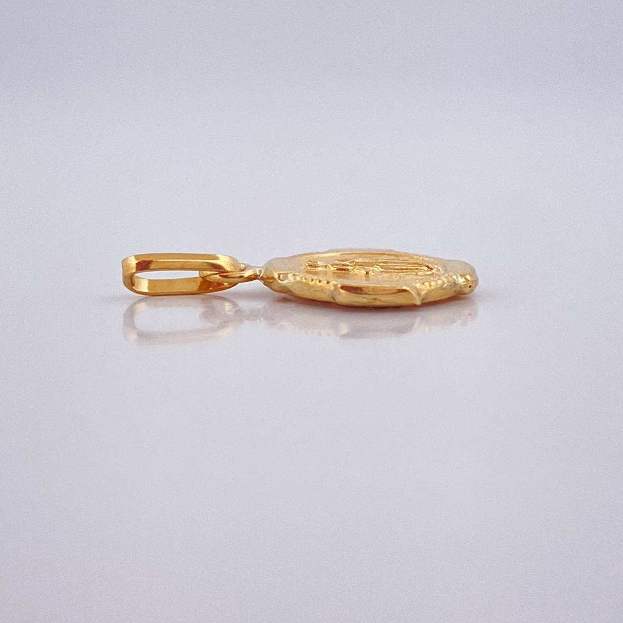 Dije Virgen Milagrosa 0.35gr / 1/2 in / Oro Amarillo 18K &