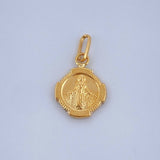 Dije Virgen Milagrosa 0.35gr / 1/2 in / Oro Amarillo 18K &