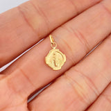 Dije Virgen Milagrosa 0.35gr / 1/2 in / Oro Amarillo 18K &