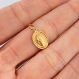 Dije Vigen Milagrosa 0.6gr / 3/4 in / Oro Amarillo 18K &