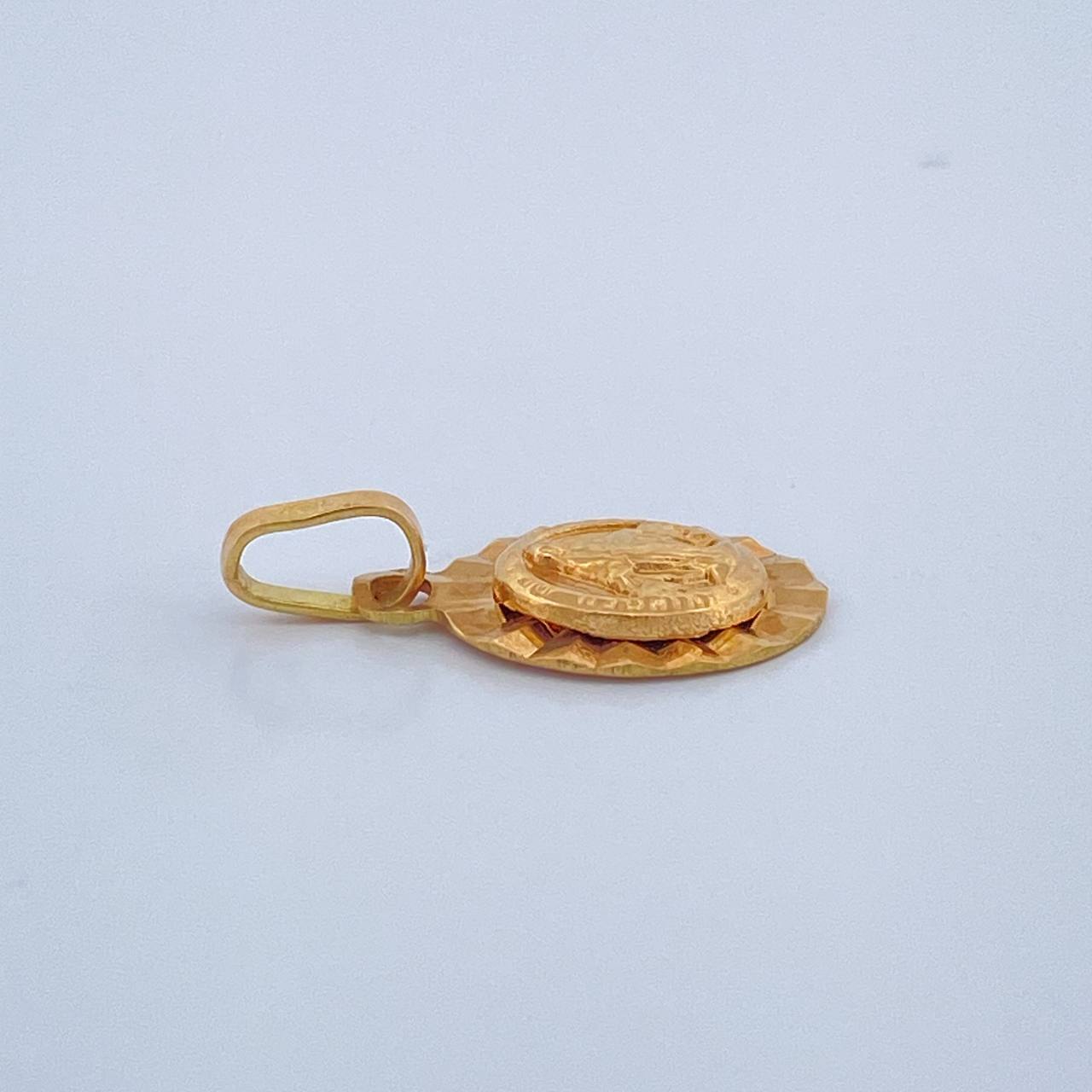 Dije Vigen Milagrosa 0.9gr / 3/4 in / Oro Amarillo 18K &