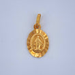 Dije Vigen Milagrosa 0.9gr / 3/4 in / Oro Amarillo 18K &