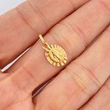 Dije Vigen Milagrosa 0.9gr / 3/4 in / Oro Amarillo 18K &