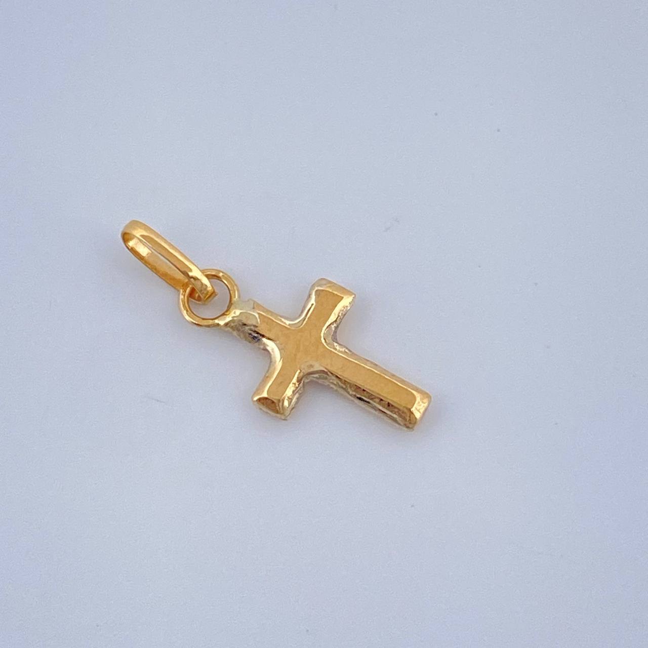 Dije Cruz 0.2gr / 1/2 in / Oro Amarillo 18K &