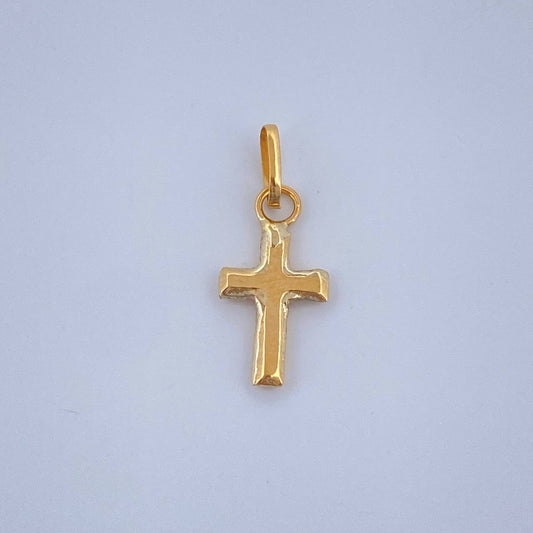 Dije Cruz 0.2gr / 1/2 in / Oro Amarillo 18K &