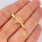 Dije Cruz Cristo 1.25gr / 1 1/4 in / Oro Amarillo 18K &