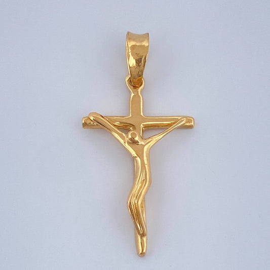 Dije Cruz Cristo 1.1gr / 1 in / Oro Amarillo 18K &