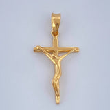 Dije Cruz Cristo 1.25gr / 1 1/4 in / Oro Amarillo 18K &