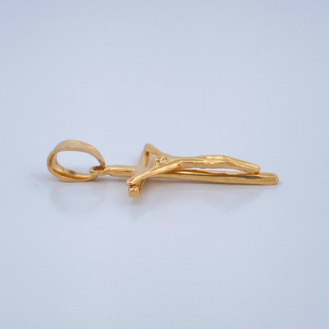 Dije Cruz Cristo 1.25gr / 1 1/4 in / Oro Amarillo 18K &