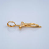 Dije Cruz Cristo 1.25gr / 1 1/4 in / Oro Amarillo 18K &