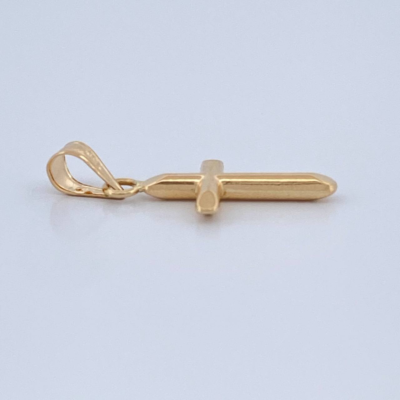 Dije Cruz 0.4gr / 1 in / Oro Amarillo 18K &