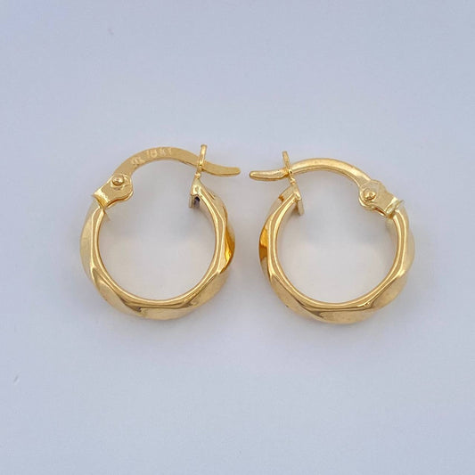 Candongas Nia 1.15gr / 1/2 in / Oro Amarillo 18K &