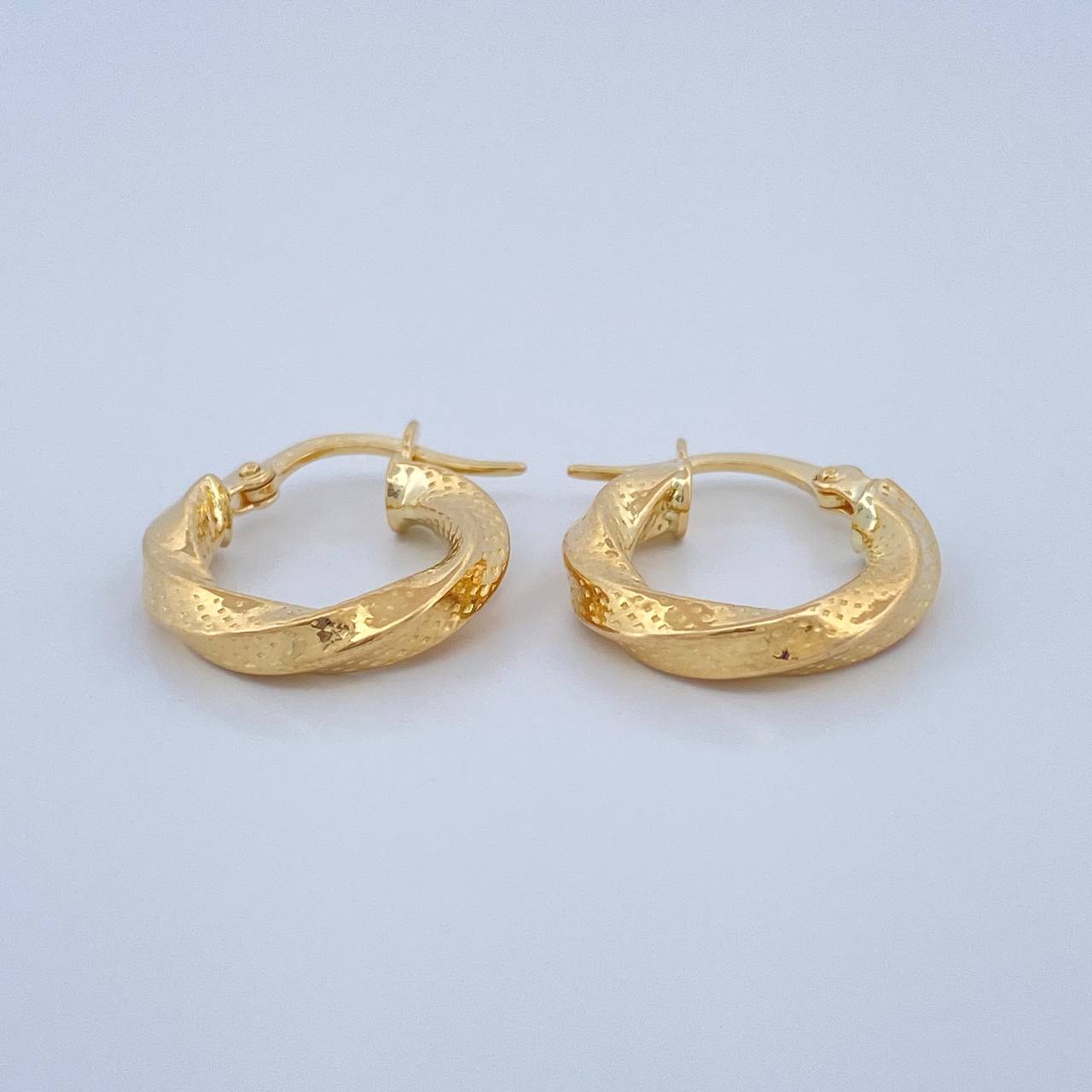 Candongas Yuli 1.7gr / 3/4 in / Oro Amarillo 18K &