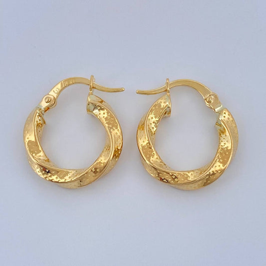 Candongas Yuli 1.7gr / 3/4 in / Oro Amarillo 18K &
