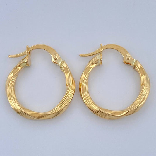Candongas Mai 1.25gr / 3/4 in / Oro Amarillo 18K &
