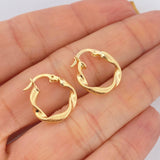 Candongas Alesia 1.2gr / 3/4 in / Oro Amarillo 18K &