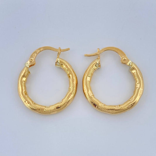 Candongas Sandra 1.65gr / 3/4 in / Oro Amarillo 18K &